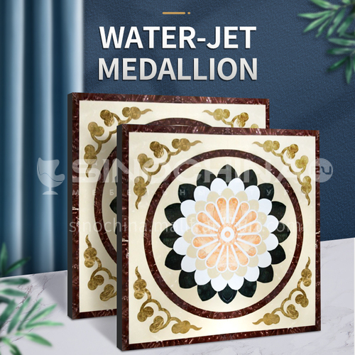Modern high-end design natural marble stone medallion W-JS3200